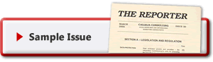 Free sample issue of The Reporter